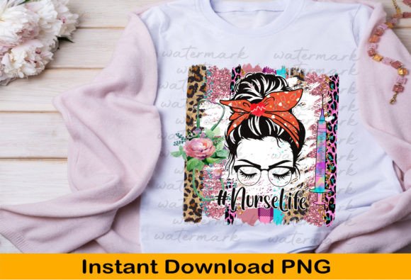 Leopard Nurse Png Graphics for T-Shirt Designs
